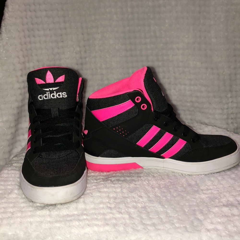 Adidas originals Hard Court Hi 3 Black Solar Pink